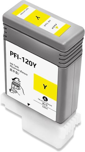 PFI-120 PFI 120C Pigment Compatible with Canon PFI-120 Ink Cartridge (2886C001AA) Replacement for Canon imagePROGRAF IPF TM-200 TM-205 TM-300 TM-305 Printer 130ML (1 Pack, Cyan) in Saudi Arabia