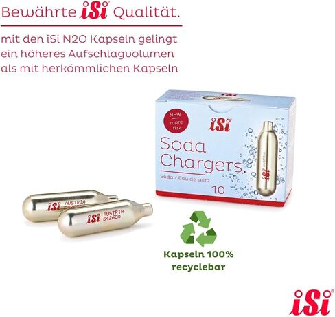 iSi Large Commercial Pack CO2 Soda Siphon Chargers (100-Pack) (10 Items) in Kuwait