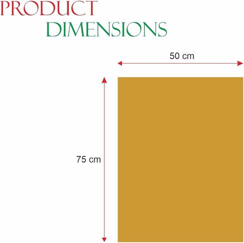أوراق أرجوانية الذهب أنسجة الذهب | حجم 50 × 75 سم من 25 ورقة | 20x30 بوصة | الفن والحرف ، الديكور ، غلاف الهدايا لعيد الأم | ورقة أنسجة ذهبية معدنية لأكياس الهدايا والمزيد in Kuwait
