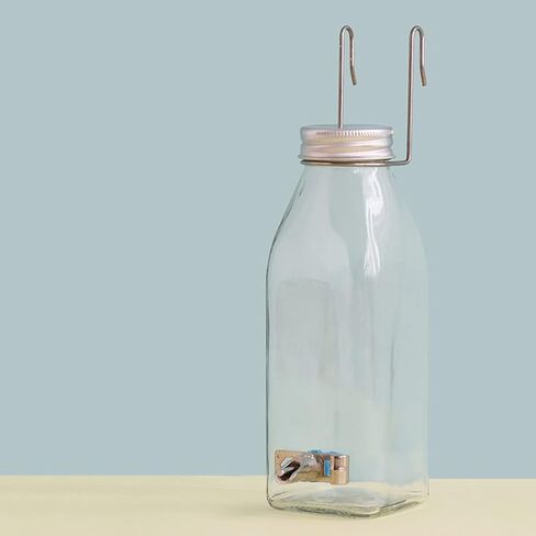 WAYUTO Small Pet Hanging Water Dispenser - Suspended Automatic Water Feeder No-Drip Pet Water Bottle for Rabbit Parrot Cat Dog Hamster Other Small Animals Alloy type in Saudi Arabia