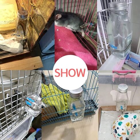 WAYUTO Small Pet Hanging Water Dispenser - Suspended Automatic Water Feeder No-Drip Pet Water Bottle for Rabbit Parrot Cat Dog Hamster Other Small Animals Alloy type in Saudi Arabia