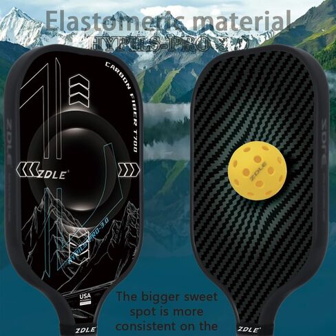 Pickleball Paddles,3KCarbon Fiber Surface, Polypropylene Honeycomb Core, Pickle Ball Raquette Set of 2, Unmatched Control in Saudi Arabia