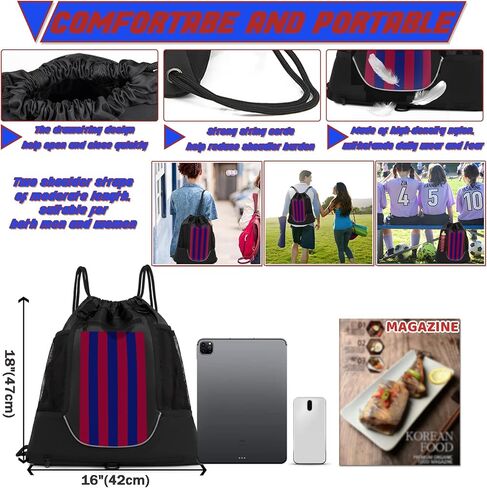 STAY GENT Drawstring Basketball Backpack for Boys, Foldable Soccer Backpack Gym Bag Sackpack Sports Sack with Detachable Ball Mesh Bag for Volleyball Baseball Yoga in Kuwait