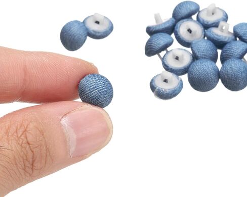 HARFINGTON 30pcs 24L Fabric Cloth Covered Button 15mm 5/8" Plastic Shank Round Sewing DIY Buttons Craft Replacement Button for Sewing Clothing Suits Coats Blouses Sweaters, Black in Saudi Arabia