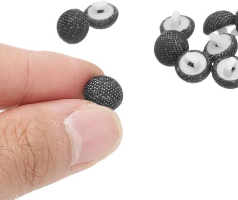 HARFINGTON 30pcs 24L Fabric Cloth Covered Button 15mm 5/8" Plastic Shank Round Sewing DIY Buttons Craft Replacement Button for Sewing Clothing Suits Coats Blouses Sweaters, Black in Saudi Arabia