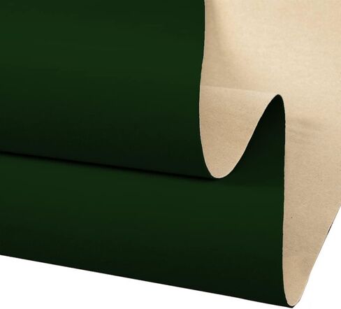 Helloocolor 17 "W x 118" L Velvet Fabric ، خضراء ، صلبة ، مقاومة للماء ، درج المجوهرات ، خزانة ، خزانة ملابس in Kuwait