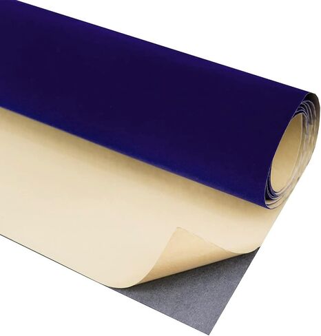 Helloocolor 17 "W x 118" L Velvet Fabric ، خضراء ، صلبة ، مقاومة للماء ، درج المجوهرات ، خزانة ، خزانة ملابس in Kuwait