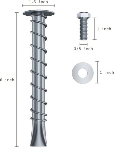 amAK-4 Asphalt Anchor & Grout Kit - Four 1500 lbs. am625 Chemical Anchors (5/8" x 6") with Two EPX2 Anchoring Cement Bags - for Installation of Sheds, Carports, Bike Racks, & More in Saudi Arabia
