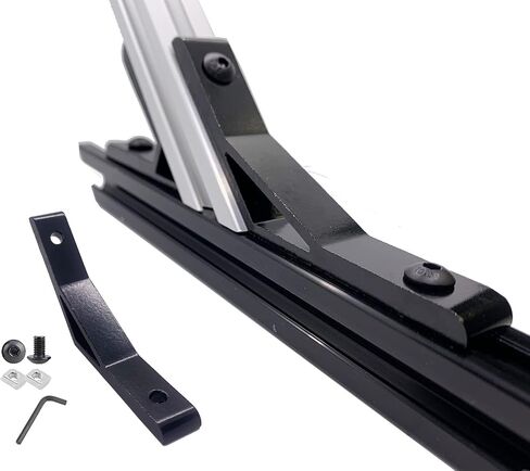 10Sets Black Heavy Duty 2020 Aluminum Extrusion Corner Brackets 20 Series Extrusion Connectors with 10PCS 2020 Aluminum Extrusion Profiles T Slot L Bracket 20PCS Screws 2020 T Nut in Saudi Arabia