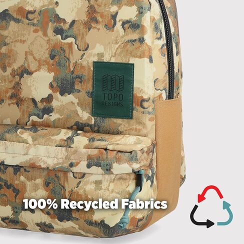 Topo Designs Dash Pack, Lightweight Laptop Backpack, 100% Recycled Materials, Fair Wear + WRAP Certified, 17L (Grid) in Kuwait