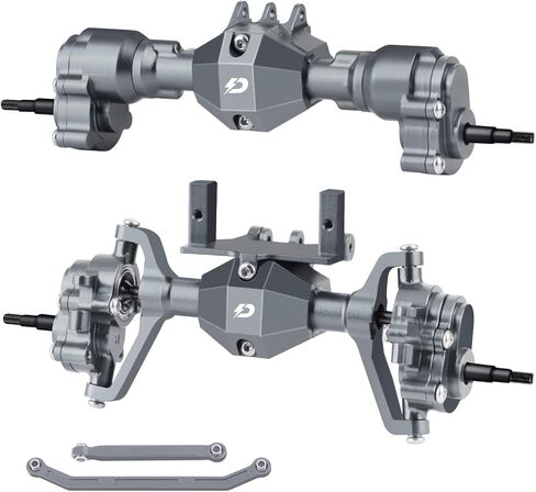 Aluminum Portal Axles Set for 1/18 RC Rock Crawler Redcat Ascent-18 – Front & Rear Axles with Steel Gears, Aluminum Housing, Servo Mount & Steering Links Upgrade Kit in Kuwait