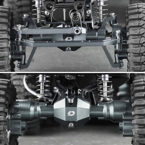 Aluminum Portal Axles Set for 1/18 RC Rock Crawler Redcat Ascent-18 – Front & Rear Axles with Steel Gears, Aluminum Housing, Servo Mount & Steering Links Upgrade Kit in Kuwait