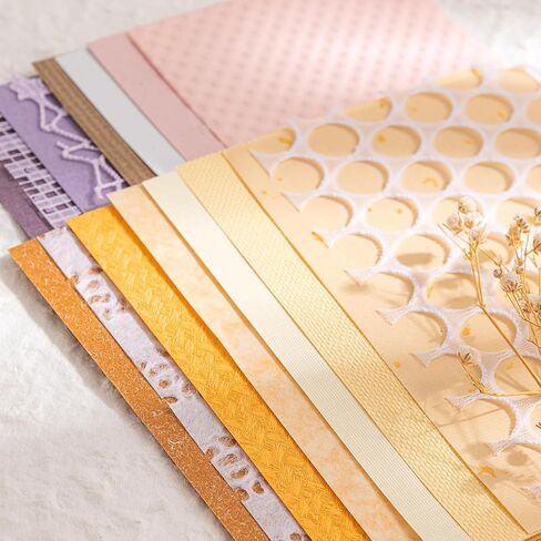 VIVIQUEN 50Pcs Handmade Scrapbook Paper Craft Paper Morandi A6 sheet Mesh Fabric Mulberry Special Paper Mix for Scrapbooking Junk Journal Journaling Supplies DIY Materials(Vintage) in Saudi Arabia
