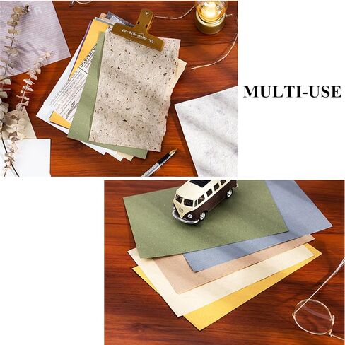 VIVIQUEN 50Pcs Handmade Scrapbook Paper Craft Paper Morandi A6 sheet Mesh Fabric Mulberry Special Paper Mix for Scrapbooking Junk Journal Journaling Supplies DIY Materials(Vintage) in Saudi Arabia