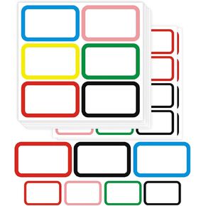 420 ملصقات 6 ألوان (Hello My Name Is) Name Tags ملصقات 3.5 × 2.25 بوصة (180 ٪ و 2.28 × 1.5 بوصة (240 ٪ للمكتب والاجتماع والمدرسة والمعلمين والبريد
