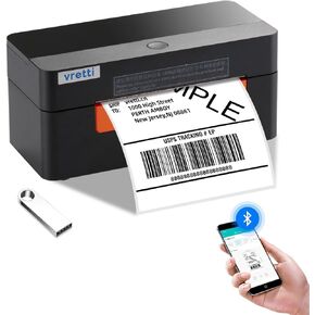 vretti HP3 Label Machine Maker with Tape, Portable Thermal Mini Label Printer, Bluetooth Wireless Connection for Storage,Home,Office