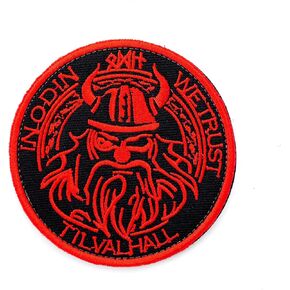 Viking Beard Patch, Hook and Loop Patch Morale Embroidered Patches for Jackets Backpacks Caps Hats DIY Decoration