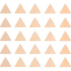 Excheart 100pcs مثقبة ثلثي الخشب تقليم ديكور المنزل فارغة علامات خشبية غير مكتملة ديكور الزهور الملحقات المنزل العلامات الخشبية شريحة خشبية للمنزل قلادة خشبية جوفاء