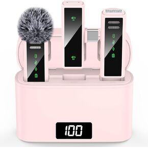 ميكروفون USB C لاسلكي Lavalier لأجهزة Android والكمبيوتر الشخصي والكمبيوتر المحمول وiPhone 15/16 وميكروفون USB مع خاصية إلغاء الضوضاء وميكروفون لاسلكي لتسجيل الفيديو ومدونة الفيديو ويوتيوب وTikTok in Kuwait