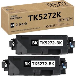 TK-5272K TK5272K Toner Cartridge Compatible Replacement for Kyocera ECOSYS TK5272 TK-5272 for M6630cidn (1102TZ2US1) M6635cidn (1102V12US1) P6230cdn (1102TV2US1) Toner Kit Printer 2 Pack