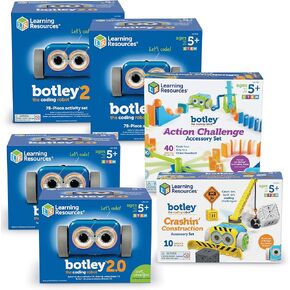 موارد التعلم Botley 2.0 The Coding Robot ، مجموعة الفصول الدراسية ، STEM ، أنشطة الترميز الخالية من الشاشة ، تتراوح أعمارهم بين 5+