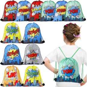 CLABBY 12 PCS Hero Party Party Raptring Backpacks Bulk Hero Party Favor