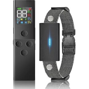 Bark Collar Dog Training Collar with Remote Collar with 3 Training Modes and Training Icons, Waterproof Dog Shockers for Dogs (8-120 LBS),USB Charging & Long Battery Life