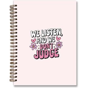 Pink Nurse Notebook,Nurse Notebook for Work,We Listen and We Don't Judge,Nurse Appreciation Gifts,Nursing Gifts for New NursesNursing Student Graduation Gifts 5.5x8.3