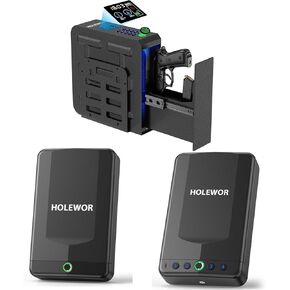 Slider Biometric Gun آمن مسدس صغير محمول آمن وصول سريع للبصمة مسدس آمن للسيارة ، منضدة ، بجانب السرير ، المكتب ، الجدار