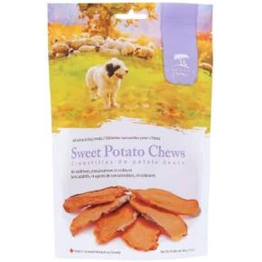 Caledon Farms Sweet Potato Dog Treat ، لا حافظة ، 9.3 أونصة (حزمة 4)