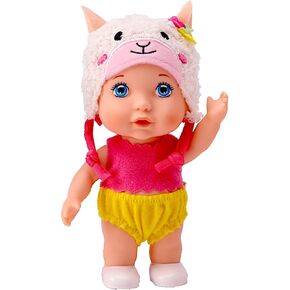 Poco Divo Lamb Baby Hat Doll Cherub ، و 6 بوصات ، فتيات صغيرات ، فتيات صغيرات مع فتيان ، عابرة ، طفل جديد ، طفل يرتدي قبعة حيوانية