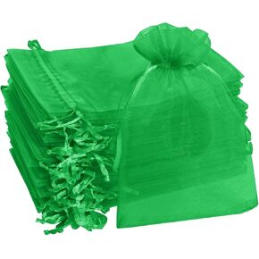 Bskifnn 50pcs Organza Bags Satin Drawstring Organza Pouch Wedding Christmas Mother's Day Valentine's Day Halloween Candy Bags Party Favor Gift Bag Jewelry Bags 4''x6''(10x15cm) (Red, 4x6 Inch)