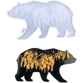 Wolf Shape Resin Mold,Animal Silicone Mold Epoxy Resin Mold for Wall Decoration DIY Art Craft Making