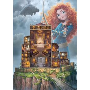 مجموعة قلعة Ravensburger Disney: Merida 1000 قطعة بانورامزو للبالغين - 12000263 - أدوات مصنوعة يدويًا ، مصنوعة في ألمانيا ، كل قطعة تتناسب معًا بشكل مثالي