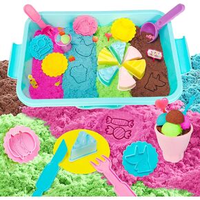 Carolart Sensory Bin و Ice Cream and Cakes Sensory Kit و Kids Play Sand Kit و Sandbox with Sand Sand Girls and Boy