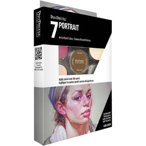 PanPastel Artist Pastels by GOLDEN, Portrait Set, 7 Color, Professional Artist Pastels, Unique Pan Format (cake-like)