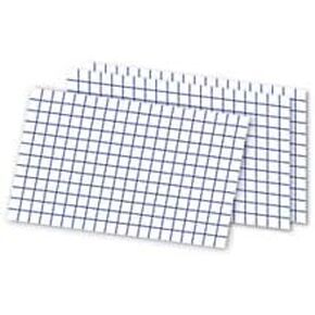 Office Depot Brand Index Cards, Grid, 3" x 5 1/4", White, Pack of 100