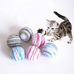 كرات ألعاب Cats مع Cloyt Design Soft Eva Foam Ball للقطط الداخلية والكلاب الصغيرة (12 قطعة)