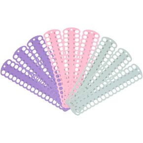 MAYJOYDIY 9Pcs Embroidery Thread Organizer Cards 3 Colors Plastic Floss Bobbin Cross 37 Positions Cross Stitch Per Bobbin for Thread Embroidery Floss Bobbin Cardboard Keeper DIY Storage(1-111)