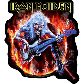 C&D Visionary Iron Maiden Ring of Fire Sticker, Black, red