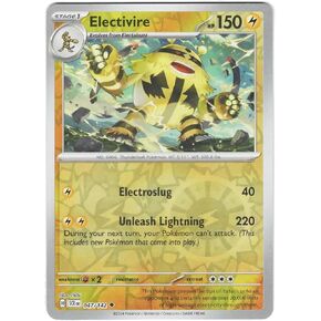 Pokemon - Electivire 047/142 - Foil العكسي التاج النجمي - بطاقة واحدة