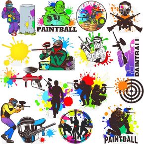 Paintball Cupcake Toppers 48pcs decorations birthball partyball Party Decoration