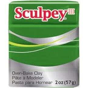 Sculpey Polyform Sculpey III Polymer Clay 2 Oonces Leaf Green S302-322 (5 pack)