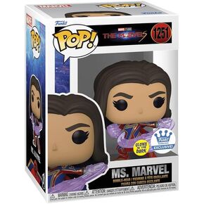 فونكو بوب! Marvel: السيدة Marvel in Fighting Stance *Glow in the Dark Shop الحصري