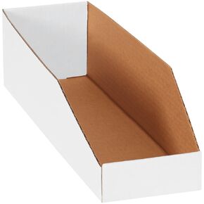 اختيار شحن لوازم فتح صناديق الصندوق العلوي ، 5 '× 18' × 4-1/2 '، أبيض أبيض ، 50/حزمة