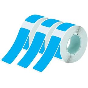 3Rolls Blue Label Tape 12mmx40mm Compatible with Phomemo D30 D35 Label Maker Waterproof Laminated Custom Stickers Office Labels Replacement