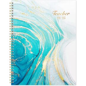 2024-2025 Teacher Planner - Jul 2024-Jun 2025, Teacher Lesson Planner 2024-2025, 8'' × 10'', Lesson Planner Book for Teachers, Tabs, Inspirational Quotes