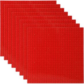 ألواح قاعدة كلاسيكية لبناء قاعدة لبناء الطوب 100 ٪ متوافقة مع العلامات التجارية الرئيسية Baseplates 10 "× 10" ، حزمة من 8