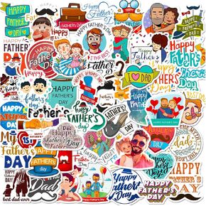 50pcs ملصقات زجاجة ماء ليوم الآباء ، حزمة عيد الأب الدافئة فينيل مقاوم للماء ، ملصقات عيد الأب السعيدة القابلة لإعادة الاستخدام 2024 ، مكافآت الفصل الدراسي ، تفضل الحفلات ، هدايا عيد الأب ...