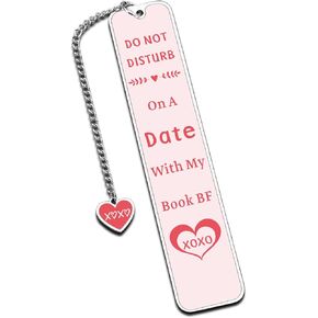 Book Lover Gifts for Women, Dark Romance Merch, Smut Bookmarks, Girlfriend Valentines Birthday Gifts, Blind Date with a Book, Book Accessories, Bookish Items, Pink Bookmark for Girls